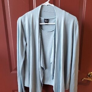 Eileen Fisher Light Blue Crew Neck Sweater